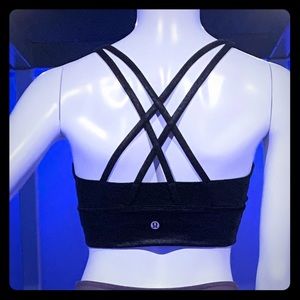Energy Bra Long Line size 8 Black Foil